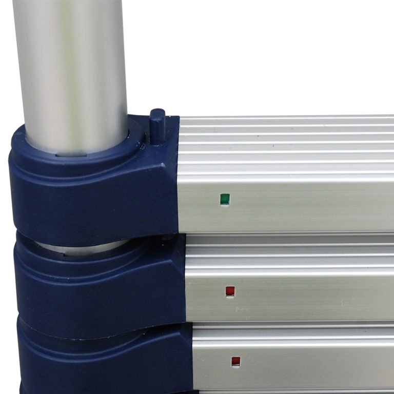 A detail image of the locking status of an Xtend+Climb ProSeries Telescopic Ladder
