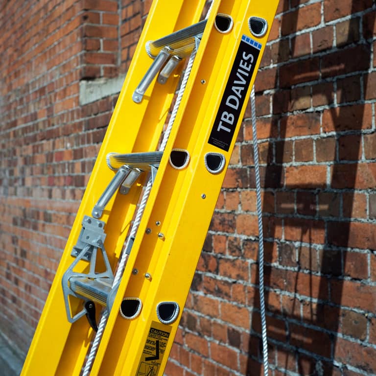 Fibreglass Rope Operated Extension Ladders