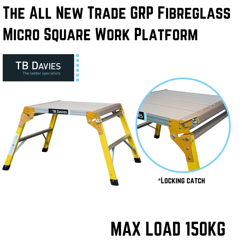 All New Trade GRP Fibreglass Micro Square Work Platform