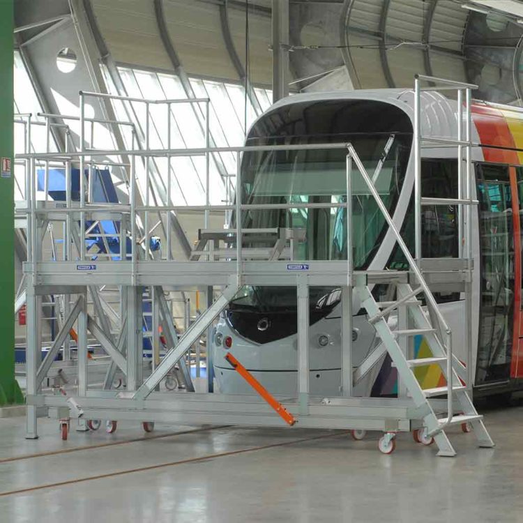 Work Platform Surround for Rail/Passenger Vehicles