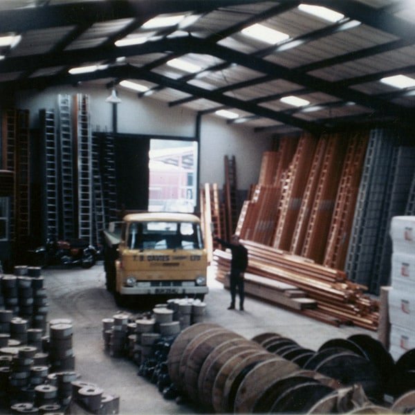 The TB Davies factory in the early 1970s