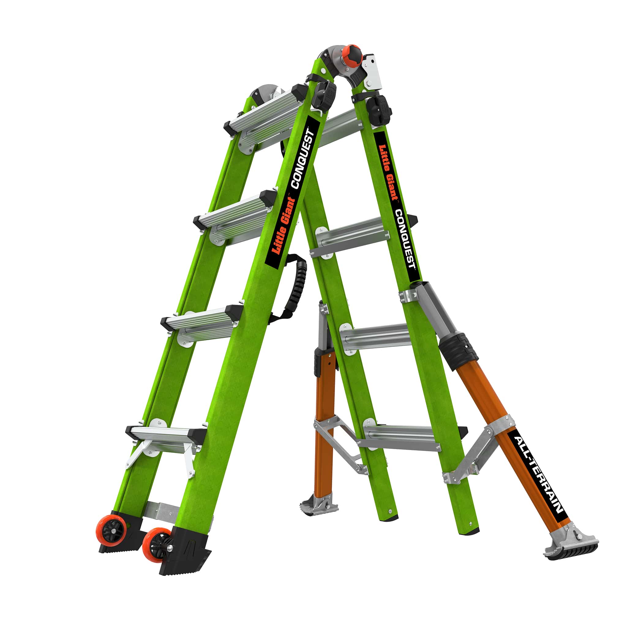 Little Giant GRP Conquest Fibreglass Ladder GRP - Side riggers out position