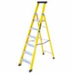 Heavy Duty Fibreglass Swingback Step Ladders