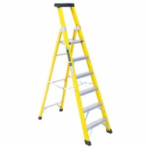Heavy Duty Fibreglass Swingback Step Ladders