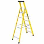 Heavy Duty Fibreglass Swingback Step Ladders