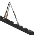Little Giant Conquest PRO All-Terrain Multi-purpose Ladder - Use on staircase detail