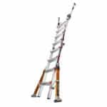 Little Giant Conquest PRO All-Terrain Multi-purpose Ladder - Extended ladder, side rails deployed detail