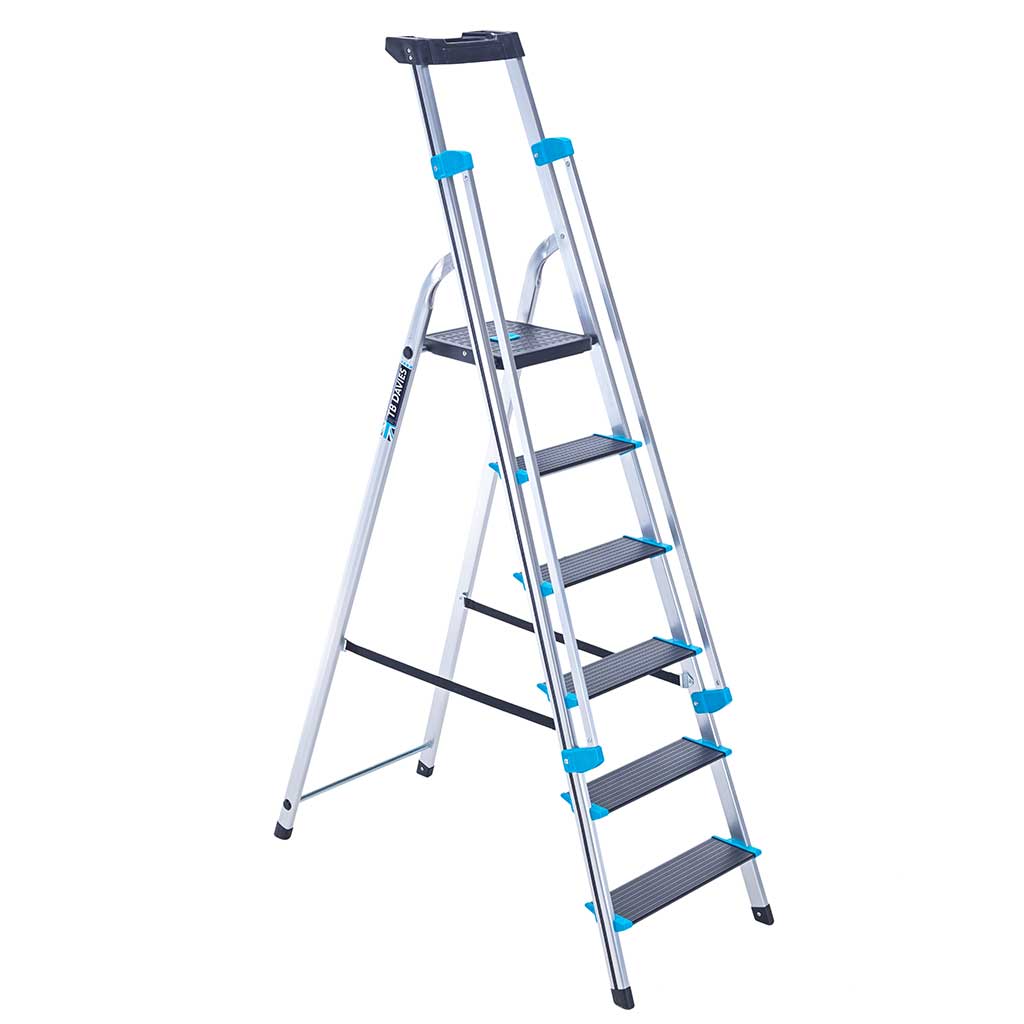 Foldable 3 4 5 6 7 8 Step Ladder Aluminium Steps Trade & DIY Household Use EN131 